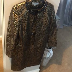 2 piece animal print suit